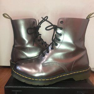 Dr. Martens (Doc Martens) Grey Metallic Boots